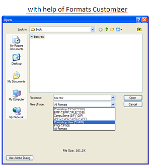 photoshop open dialog