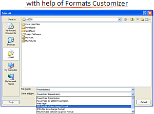Microsoft Office PowerPoint save dialog